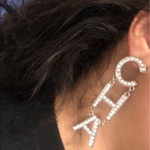 New Runway CHA NEL SwarovskiCrystal Earrings